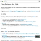 packaging.python.org